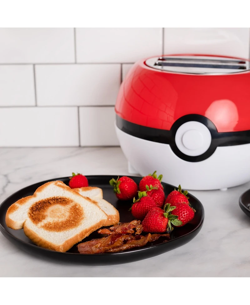 Uncanny Brands Pokemon Pokeball Halo Toaster – Toasts a Pokeball On Your Bread