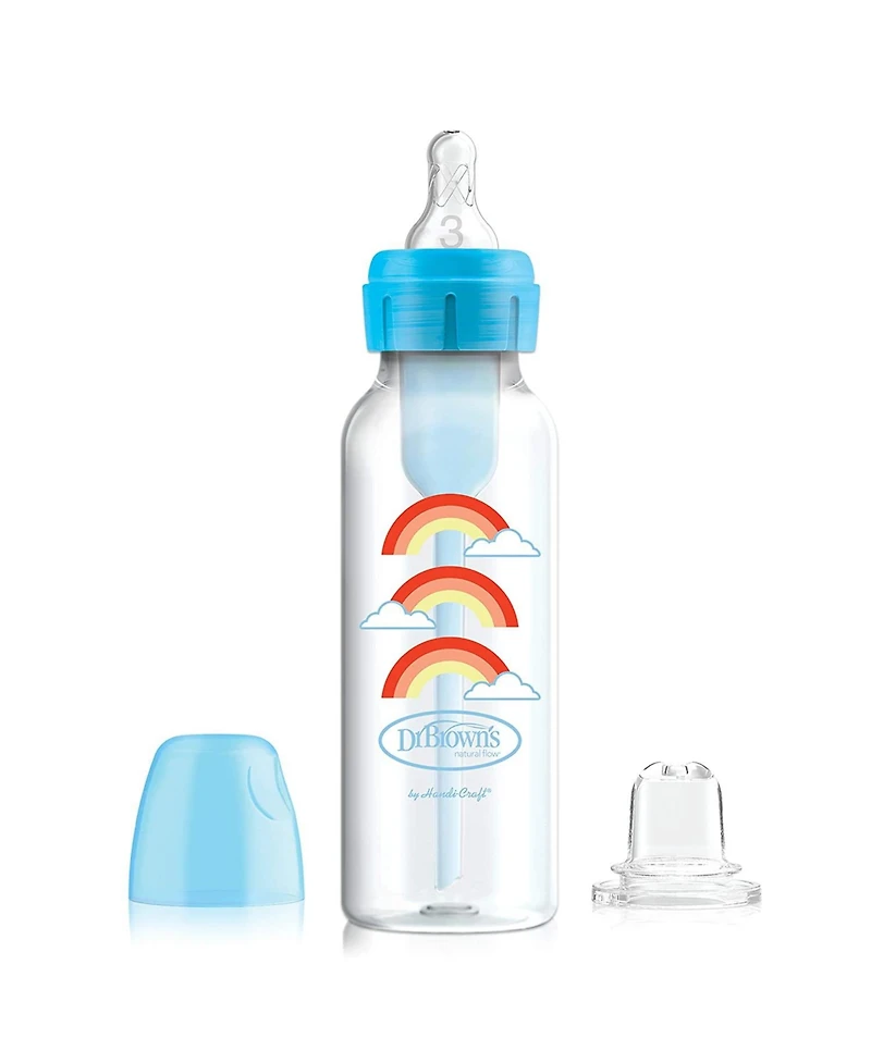 Dr. Browns Anti-Colic Options+ Narrow Sippy Bottle Starter Kit, 8oz, 2 pack