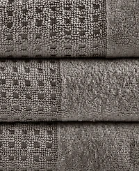 Madison Park Spa Waffle Jacquard Luxury Combed Cotton 6-Pc. Bath Towel Set