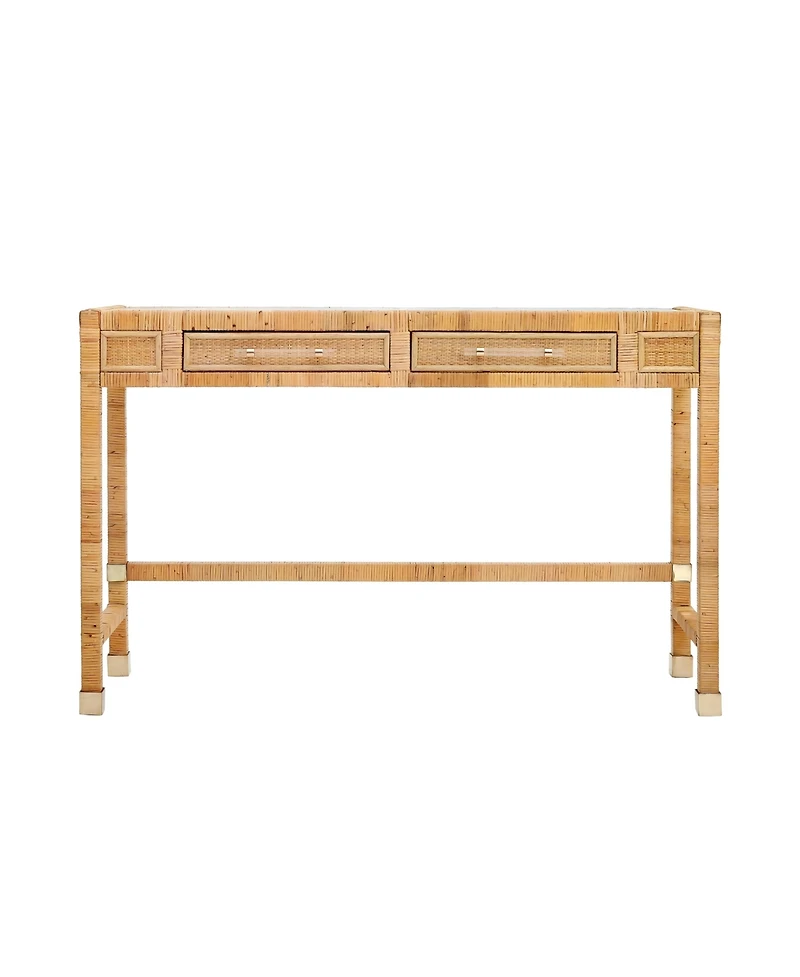 Tov Furniture Amara Natural Rattan Desk