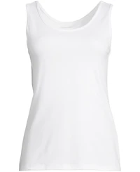 Lands' End Women's Plus Cotton Tank Top