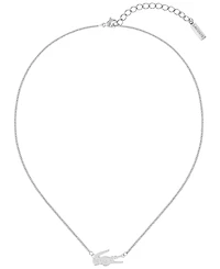 Lacoste Stainless Steel Crocodile Necklace