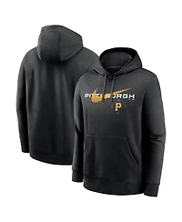 Men's Nike Black Pittsburgh Pirates Swoosh NeighborHOOD Pullover Hoodie