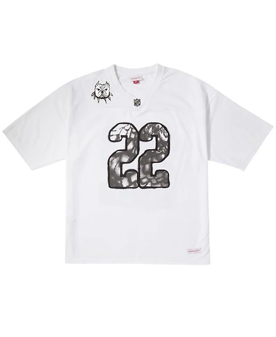 Men's Mitchell & Ness White Nfl Por La Cultura x Chito Limited Edition Jersey