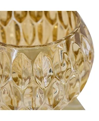 Ab Home Dimpled Candle Holder, 5.9" L x 5.9" W x 4.3" H