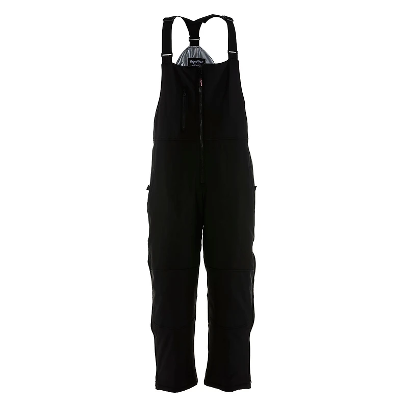 RefrigiWear Men's Insulated Softshell Bib Overalls - Water-Repellent, Wind-Tight, Thermal Workwear for Extreme Cold