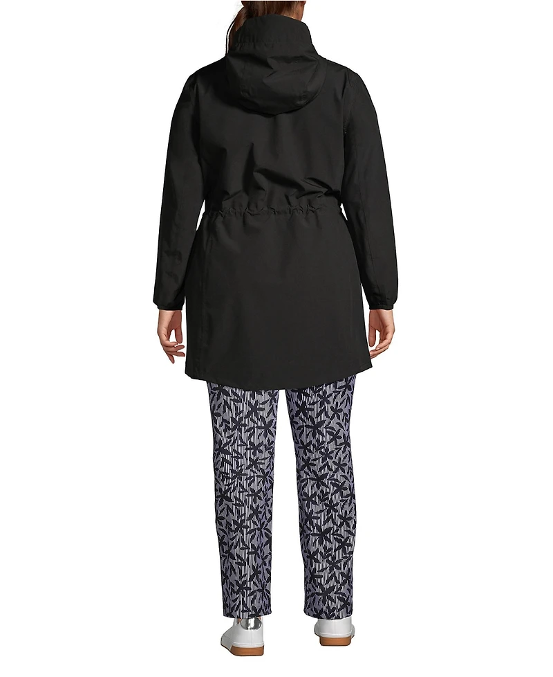 Lands' End Plus Squall Packable Waterproof Raincoat