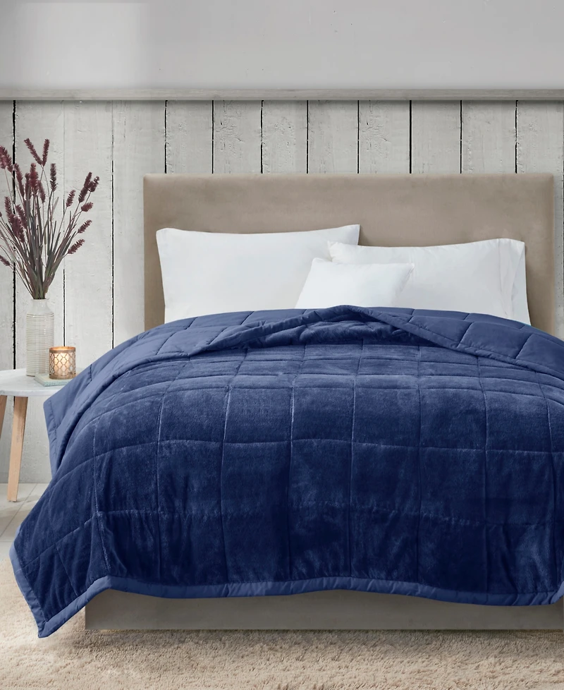 Madison Park Coleman Plush Reversible HeiQ Smart Temperature Down Alternative Blanket