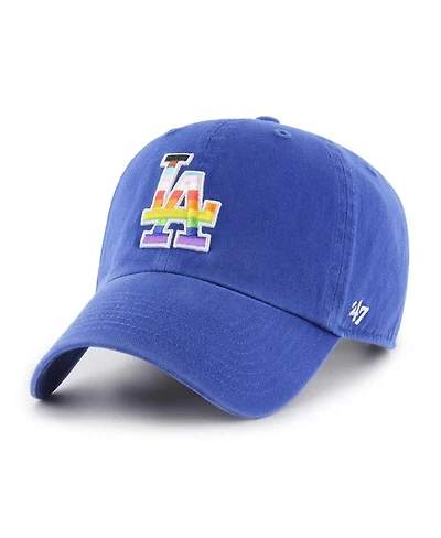 Men's '47 Brand Royal Los Angeles Dodgers Team Pride Clean Up Adjustable Hat