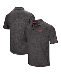 Men's Colosseum Black Arkansas Razorbacks Big and Tall Down Swing Polo Shirt