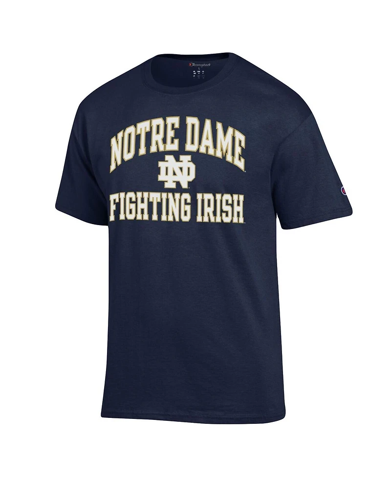 Men's Champion Navy Notre Dame Fighting Irish High Motor T-shirt