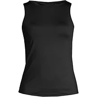 Lands' End Plus Size Long High Neck Upf 50 Modest Tankini Swimsuit Top