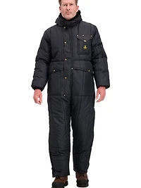 RefrigiWear Men's Iron-Tuff Insulated Coveralls with Hood - Heavy-Duty Cold Weather Gear for Extreme Conditions
