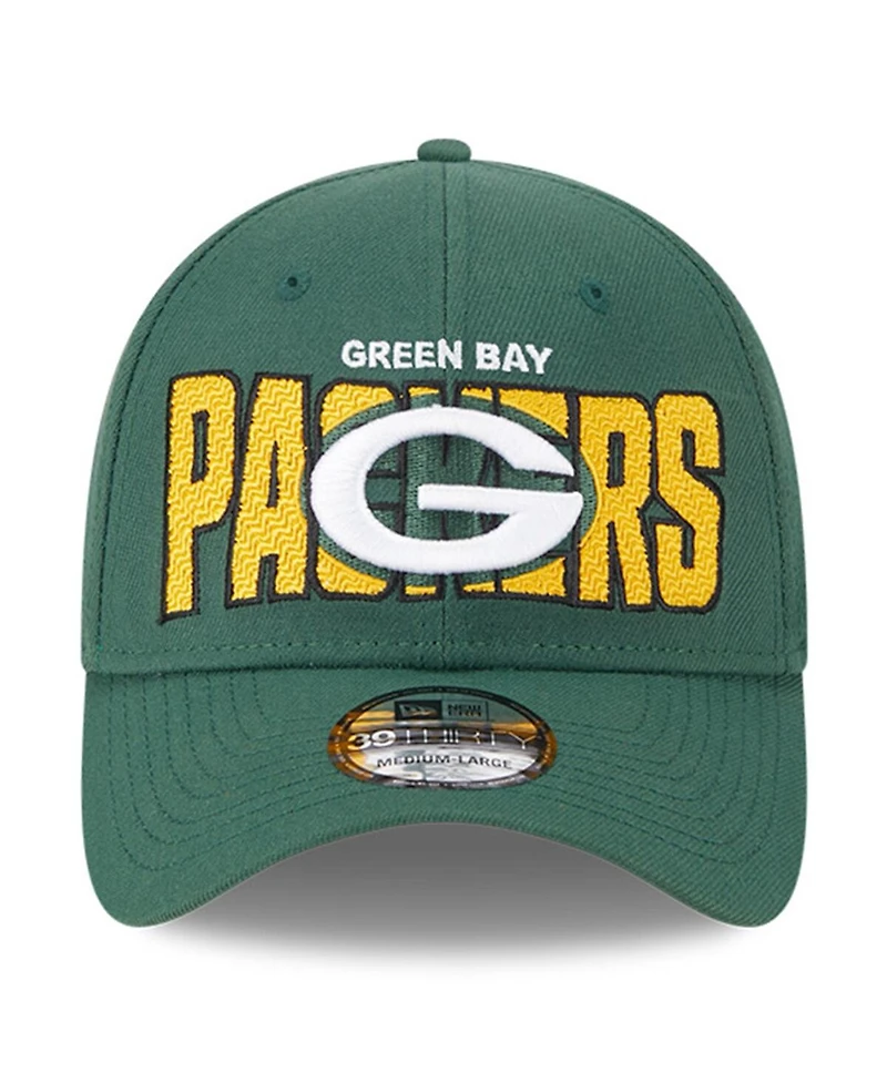 Men's New Era Green Green Bay Packers 2023 Nfl Draft 39THIRTY Flex Hat