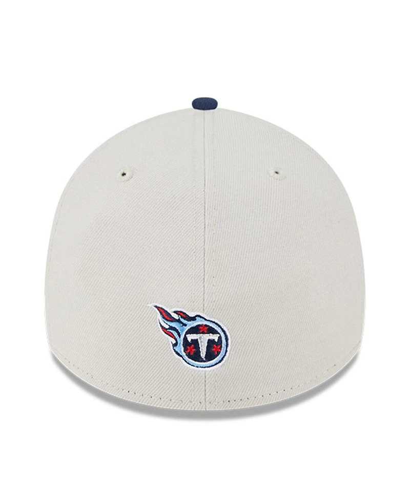 Men's New Era Stone, Navy Tennessee Titans 2023 Nfl Draft 39THIRTY Flex Hat
