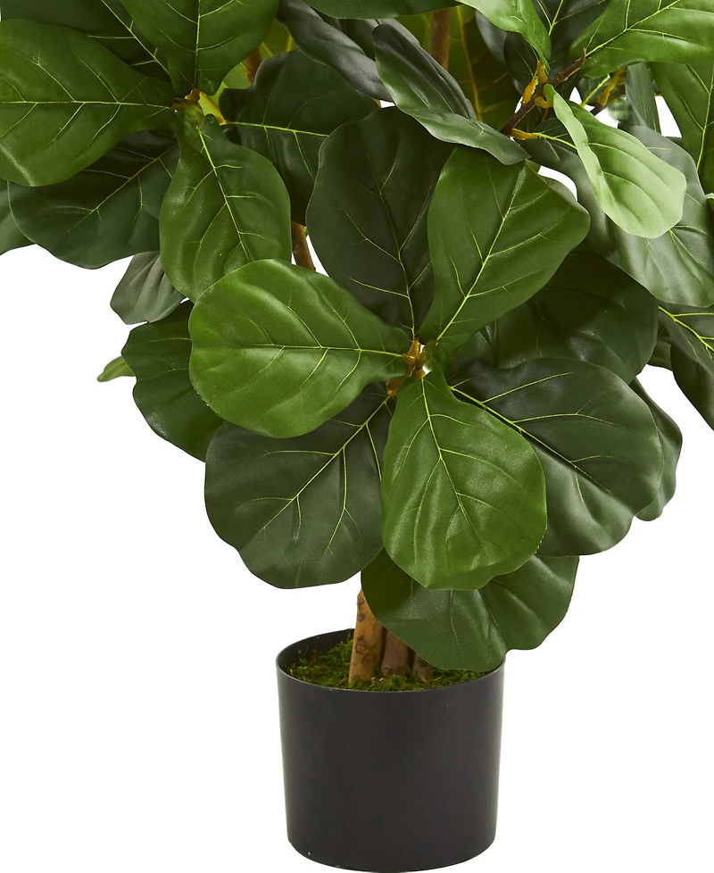 Nearly Natural 3.5' Fiddle Leaf Artificial Tree