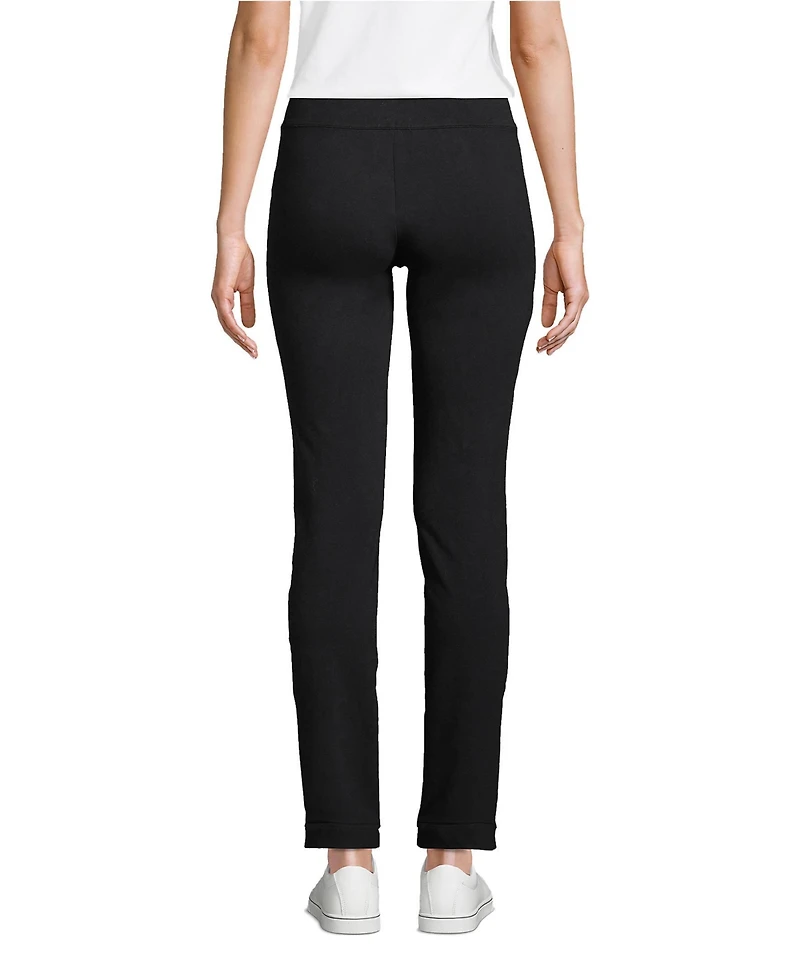 Lands' End Petite Starfish Mid Rise Slim Leg Pants