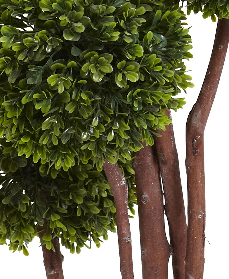 Nearly Natural 4' Boxwood Uv-Resistant Indoor/Outdoor Topiary Tree