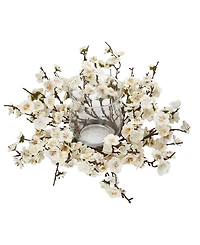 Nearly Natural Plum Blossom Candelabrum