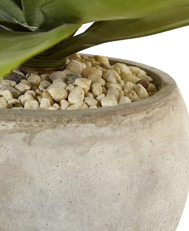 Nearly Natural 24" Agave Artificial Plant in Sand Colored Bowl