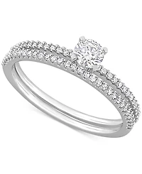 Diamond Bridal Ring Set (1/2 ct. t.w.) 14k White Gold