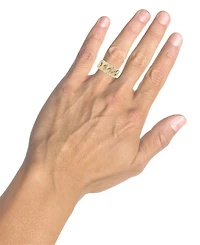 Men's Diamond Chain Link Ring (1/2 ct. t.w.) in 10k Yellow Gold (Also in White Gold)