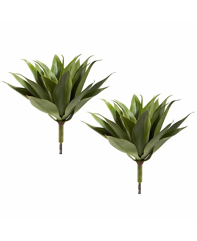 Nearly Natural 2-Pc. 17" Agave Succulent Artificial Plant Set