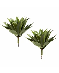 Nearly Natural 2-Pc. 17" Agave Succulent Artificial Plant Set