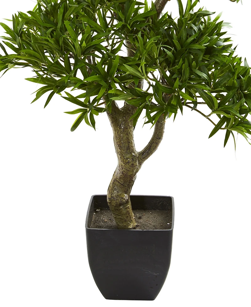Nearly Natural 37" Bonsai Styled Podocarpus Artificial Tree