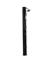 Outsunny Outdoor Solar-Powe Sding Shower with Temperature Adjustment