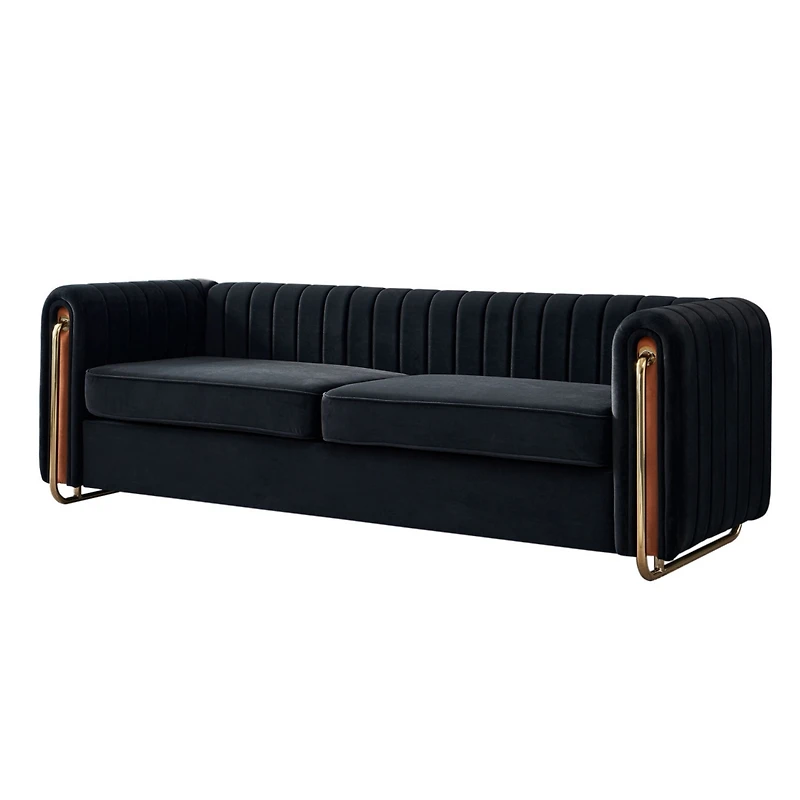 Streamdale Furniture Modern Velvet Sofa