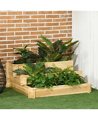 Outsunny 3 Tier Raised Garden Bed for Vegetables