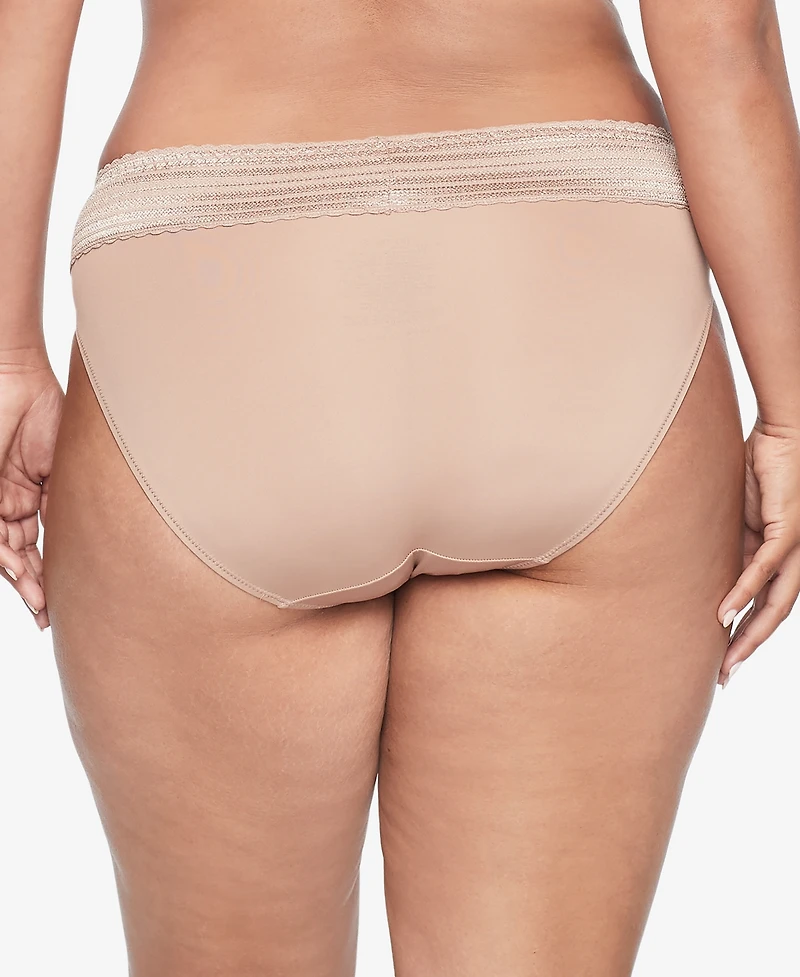 Warners No Pinching Problems Dig-Free Comfort Waist with Lace Microfiber Hi-Cut 5109