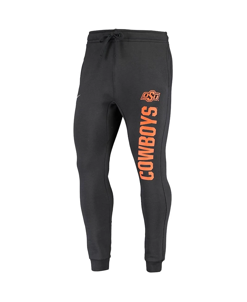 Men's Nike Anthracite Oklahoma State Cowboys Primary Logo Club Fleece Joggers