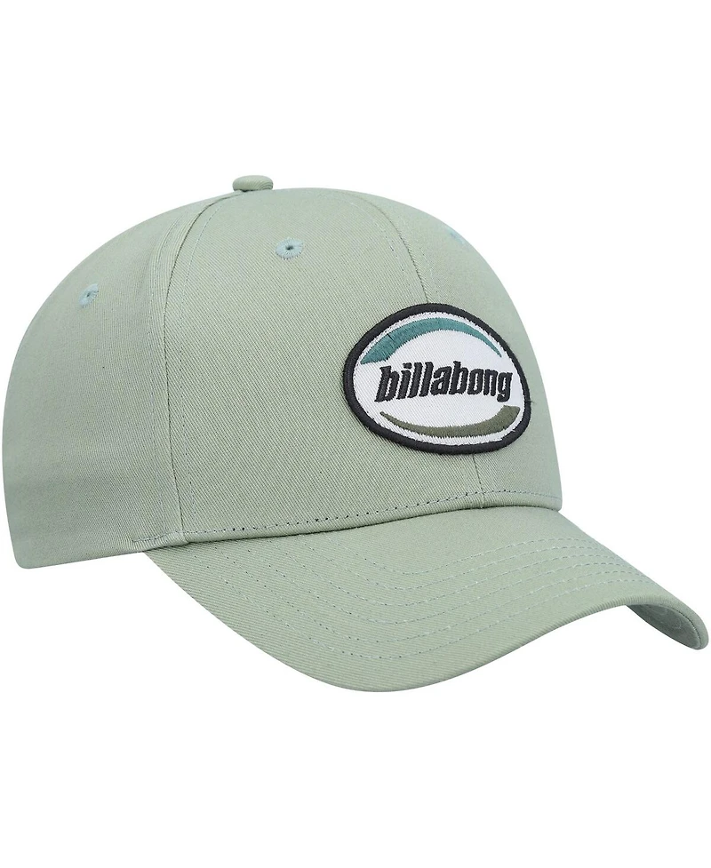 Men's Billabong Green Walled Snapback Hat
