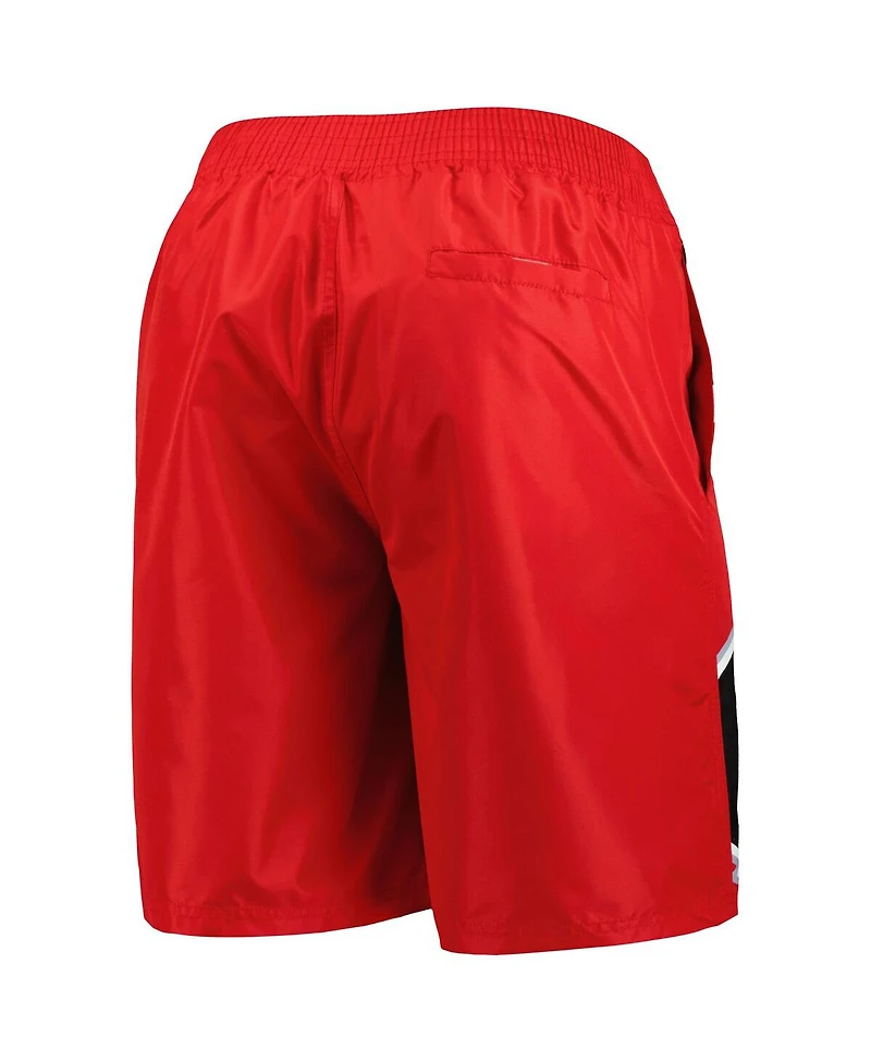Men's Starter Red Carolina Hurricanes Sea Wind Swim Trunks