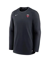 Men's Nike Minnesota Twins Navy Authentic Collection Logo Performance Long Sleeve T-shirt