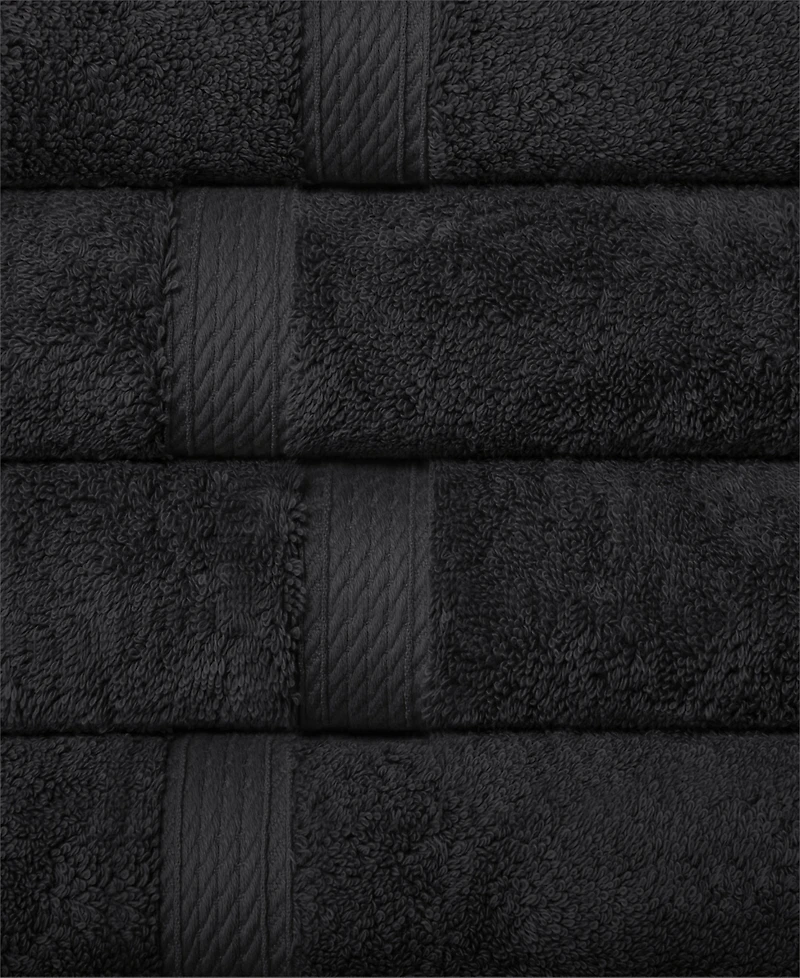 Superior 100% Egyptian Cotton 4-Piece Hand Towel Set