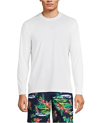 Lands' End Big & Tall SunShade Upf 50 Long Sleeve Swim Tee Cooling Rash Guard