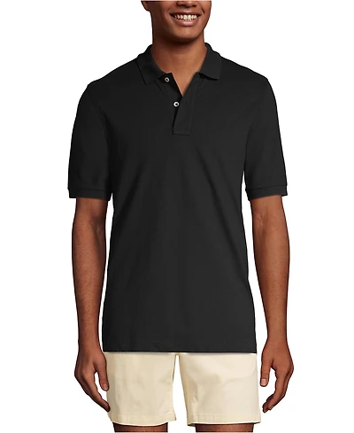 Lands' End Men's Short Sleeve Comfort-First Mesh Pique Polo Shirt