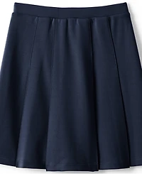 Lands' End Little Girls Ponte Pleat Skirt Top of Knee
