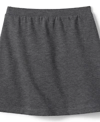 Lands' End Little Girls School Uniform Ponte Button Front Skort Above the Knee