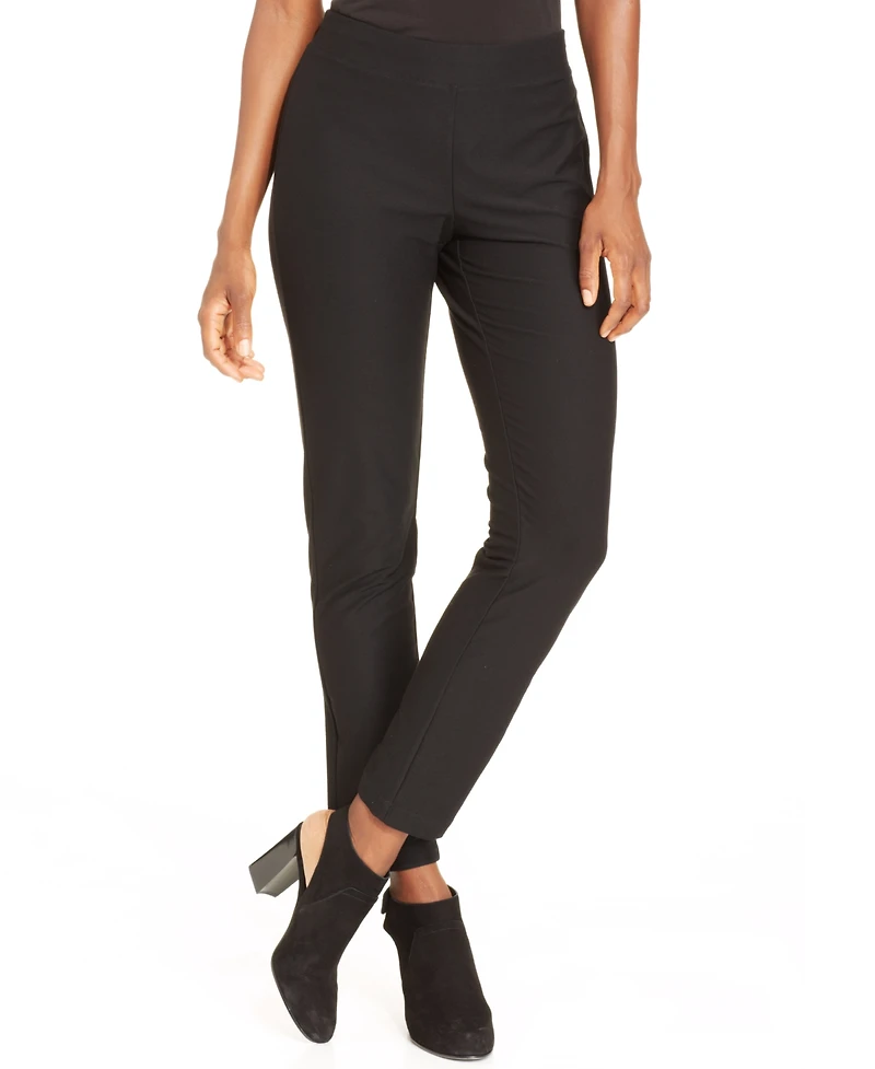 Eileen Fisher System Washable Crepe Slim-Leg Ankle Pants, Regular & Petite Sizes
