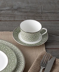 Noritake Infinity Green Platinum 5 Piece Place Setting