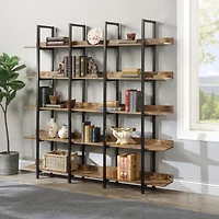 Streamdale 5 Tier Bookcase Home Office Open Bookshelf