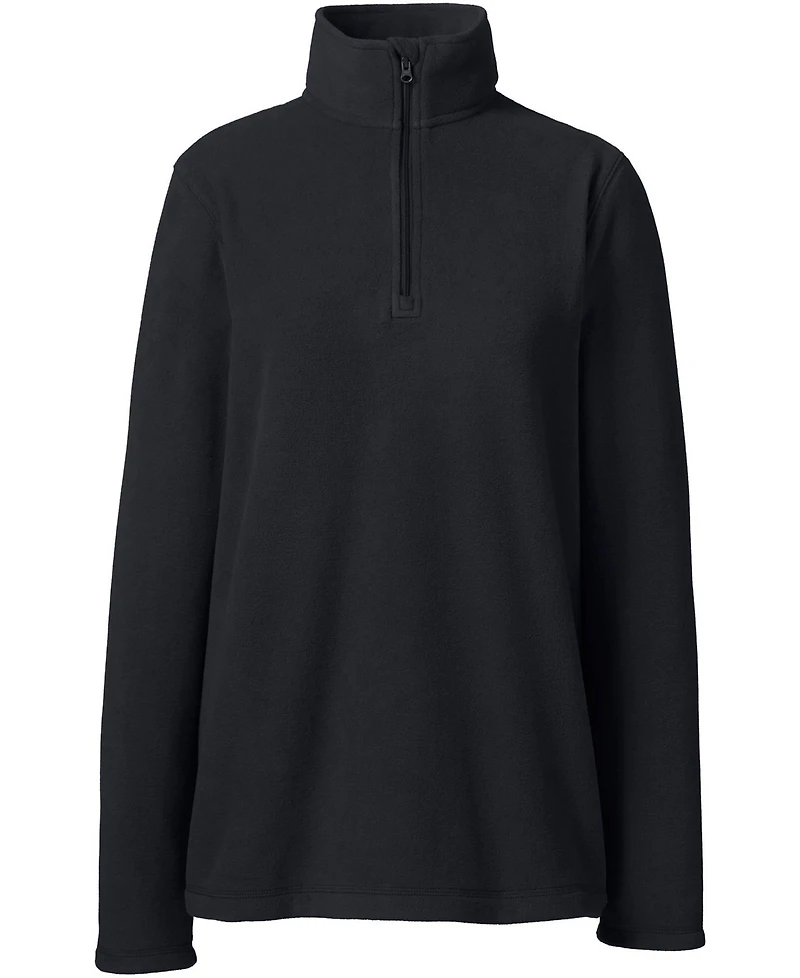Lands' End Women's Lightweight Fleece Quarter Zip Pullover