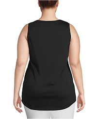 Lands' End Women's Plus Supima Cotton Tunic Tank Top