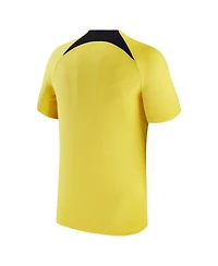 Men's Jordan Yellow Paris Saint-Germain 2023 Pre-Match Top