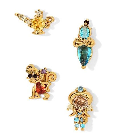 Girls Crew Crystal Multi-Color Disney Princess Jasmine Stud Earring Set