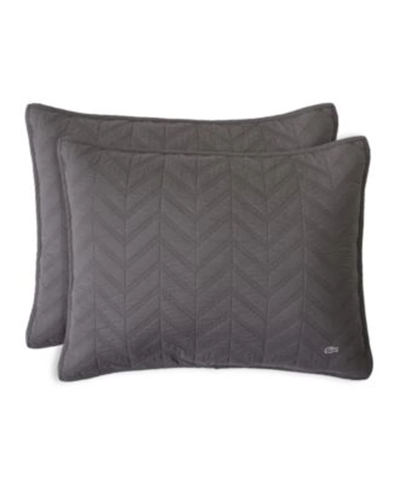 Closeout Lacoste Home Herringbone Stitch Quilt Sets